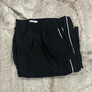 harlow black stripe track pants